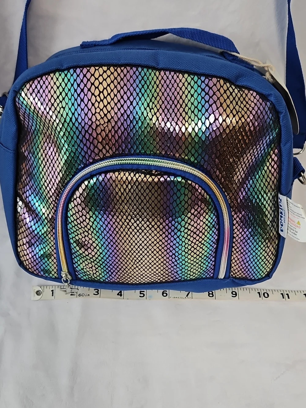 Blue Iridescent Crossbody Bag - Stylish Women's Shoulder Bag